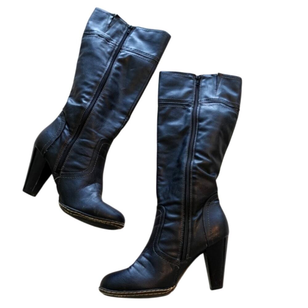 Target Black heeled boots size 9